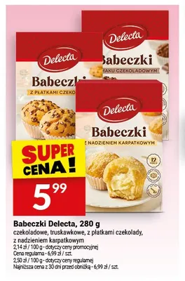 Babeczki czekoladowe Delecta promocja w Twój Market