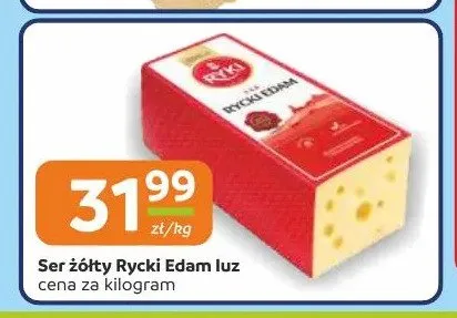 Ser żółty Rycki Edam luz promocja w Gama