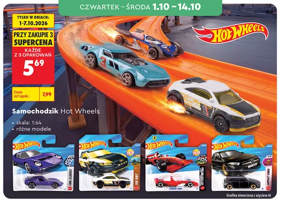Samochodzik Hot Wheels promocja w Biedronka