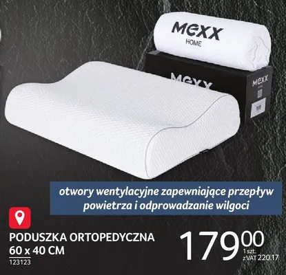 Poduszka ortopedyczna MEXX 60x40cm promocja w Selgros
