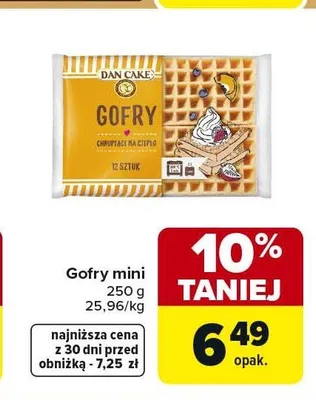 Gofry mini DAN CAKE promocja w Carrefour