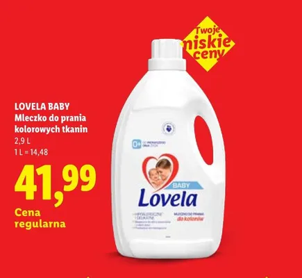 Mleczko do prania kolorowych tkanin Lovela Baby promocja w Lidl