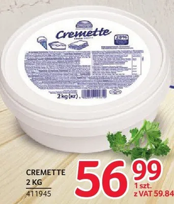 Ser Cremette 2kg promocja w Selgros