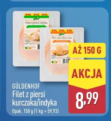 Filet z piersi indyka Güldenhof promocja w Aldi