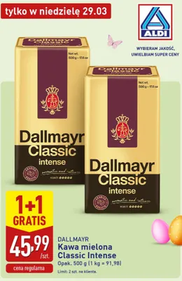 Kawa mielona Classic Intense promocja w Aldi