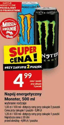 Napój energetyczny Monster promocja w Twój Market