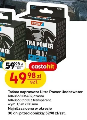 Taśma naprawcza tesa Ultra Power Underwater promocja w Castorama