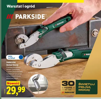 Zestaw z grzechotką z uniwersalnym kluczem nasadowym Parkside promocja w Lidl