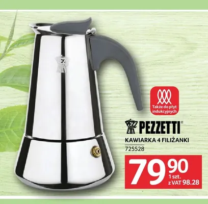 Kawiarka 4 filiżanki Pezzetti promocja w Selgros