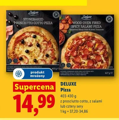 Pizza z salami Deluxe promocja w Lidl