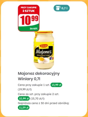 Majonez dekoracyjny Winiary promocja w Dino