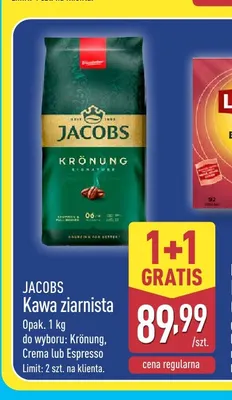 Kawa ziarnista Jacobs Krönung promocja w Aldi