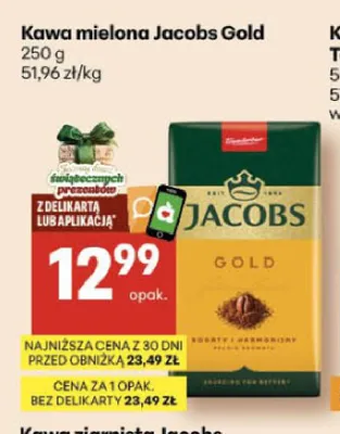 Kawa mielona Jacobs Gold promocja w Delikatesy Centrum