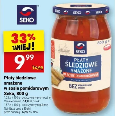 Płaty śledziowe smażone w sosie pomidorowym promocja w Twój Market