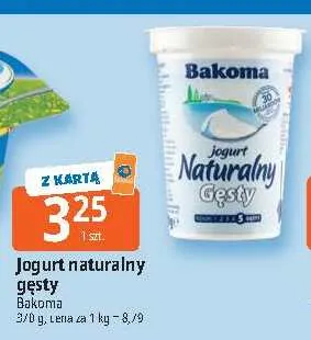 Jogurt naturalny gęsty Bakoma promocja w Leclerc