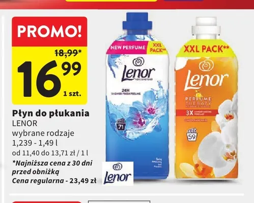 Płyn do płukania Lenor promocja w Intermarche