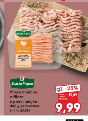 Mięso mielone z fileta z piersi indyka Stoisko Mięsne promocja w Kaufland