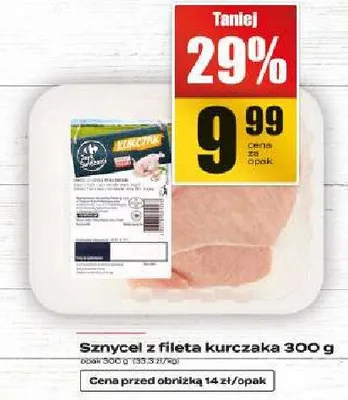 Sznycel z fileta kurczaka promocja w Supeco