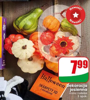 Dekoracja jesienna promocja w Dino