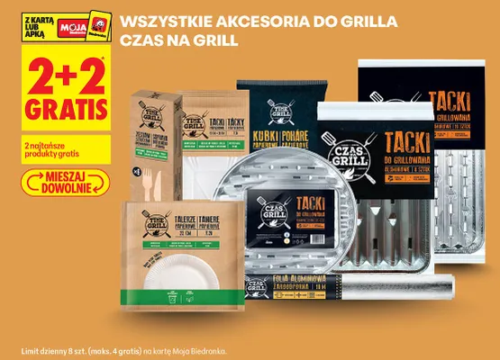 Zestaw sztućców papierowych Time Grill promocja w Biedronka