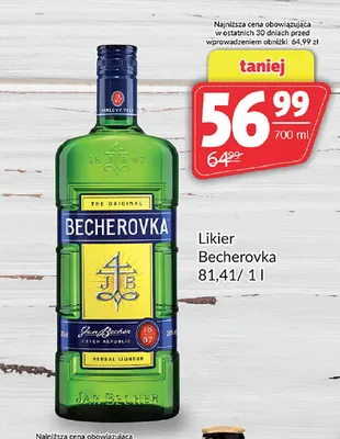 Likier Becherovka promocja w Prim Market