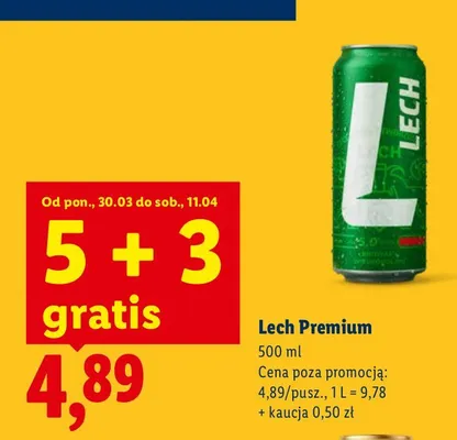 Piwo Premium promocja w Lidl