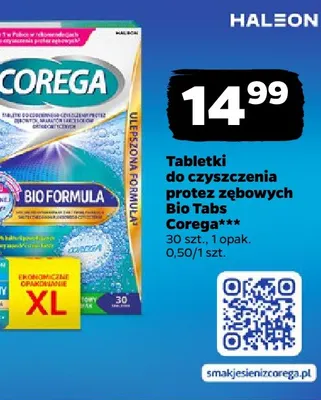 Tabletki do czyszczenia protez zębowych Bio Tabs Corega promocja w Netto