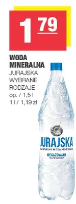 Woda mineralna Jurajska wybrane rodzaje promocja w SPAR