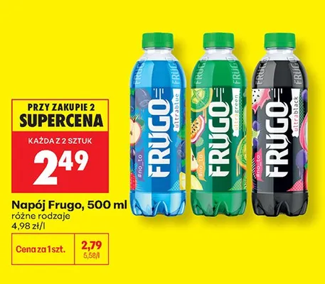 Napój Frugo Ultrablue promocja w Biedronka