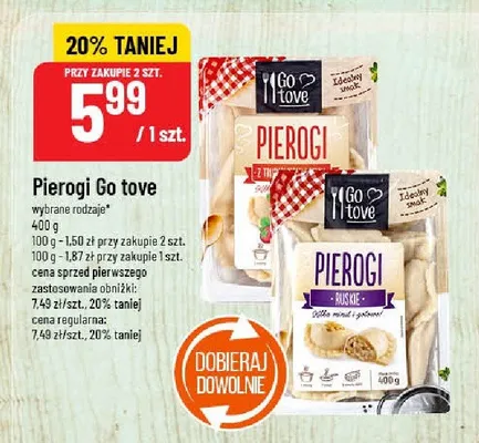 Pierogi Go tove promocja w POLOmarket