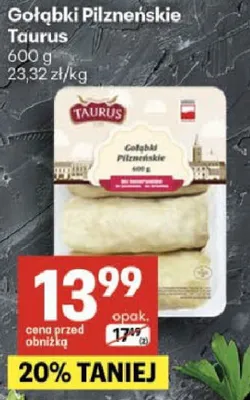 Gołąbki Pilzneńskie Taurus promocja w Delikatesy Centrum