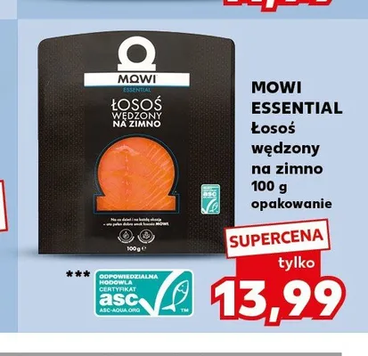 Łosoś wędzony na zimno Mowi Essential promocja w Kaufland