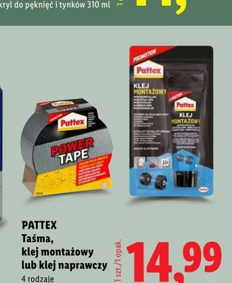 Klej montażowy Pattex promocja w Lidl