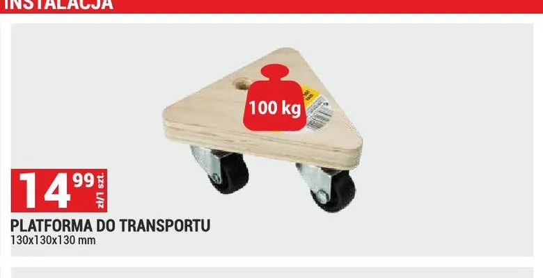 Platforma do transportu promocja w Merkury Market