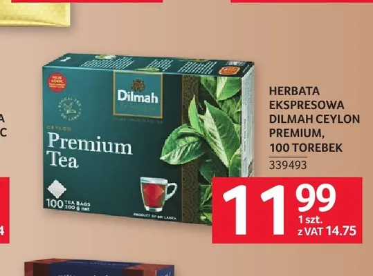 Herbata ekspresowa Dilmah Ceylon Premium promocja w Selgros