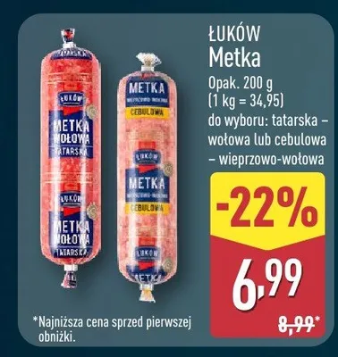 Metka cebulowa wieprzowo-wołowa promocja w Aldi