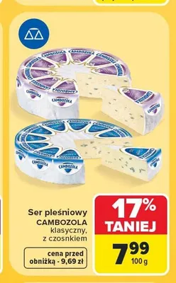 Ser pleśniowy Cambozola klasyczny promocja w Carrefour