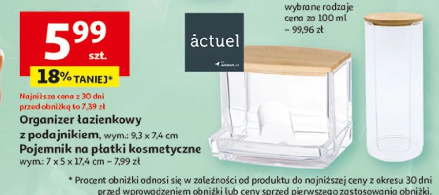 Organizer łazienkowy z podajnikiem promocja w Auchan