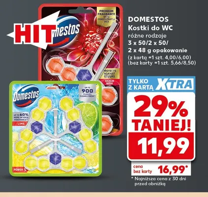 Kostki do WC Domestos promocja w Kaufland