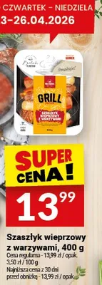 Szaszłyk wieprzowy z warzywami promocja w Twój Market