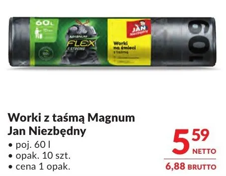 Worki z taśmą Magnum Jan Niezbędny promocja w Makro