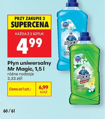 Płyn uniwersalny Mr Magic 1,5l promocja w Biedronka