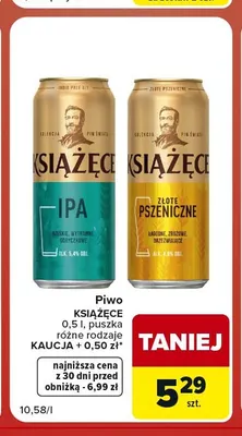 Piwo Książęce IPA promocja w Carrefour Market