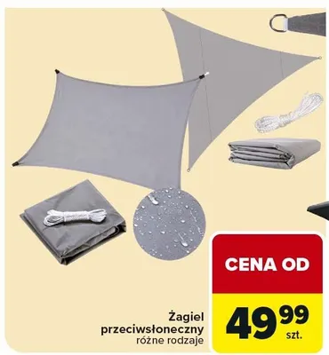 Żagiel przeciwsłoneczny promocja w Carrefour