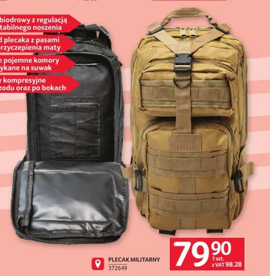 Plecak militarny promocja w Selgros