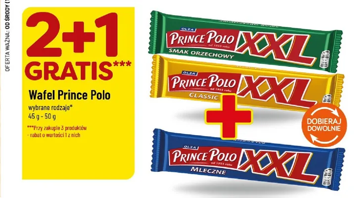 Wafel Prince Polo XXL Mleczne promocja w POLOmarket