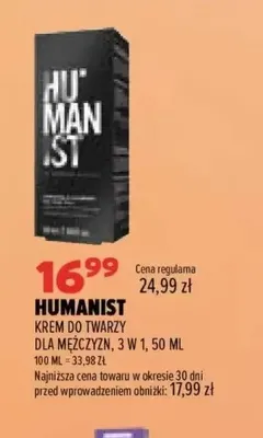 Krem do twarzy dla mężczyzn 3 w 1 Humanist promocja w Drogerie Natura