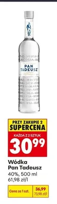 Wódka Pan Tadeusz 40% promocja w Biedronka