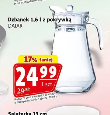 Dzbanek 1,6l z pokrywką DAJAR promocja w Prim Market