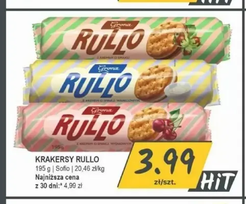 Krakersy Rullo Grona promocja w Słoneczko